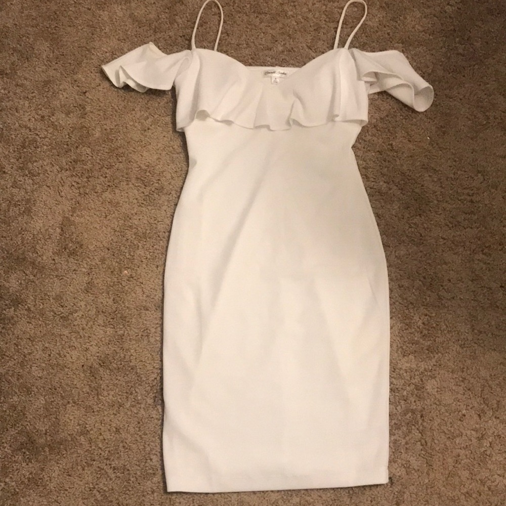White off the shoulder dress